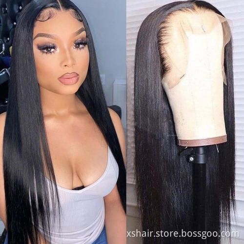 Original 200% Kinky Density 12A 100% Natural Black Water Wave Full 360 100 Perruque Lace Front Human Hair Wig